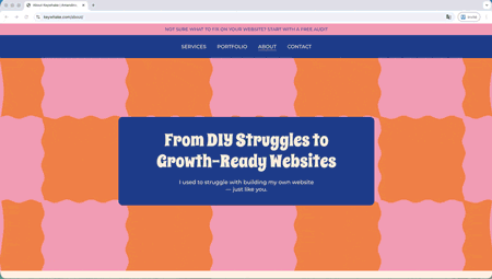 Responsive website design GIF